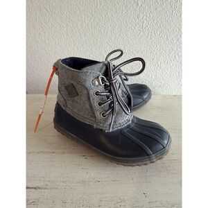 Sperry Top-Sider Bowline Duck Boot Winter Navy/Grey Synthetic 9M Toddler Size